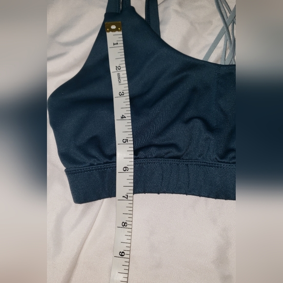 Champion Brand blue Sport top with designed crossed back cut out - Picture 4 of 5